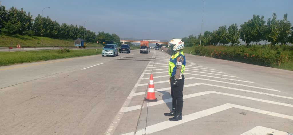 Polres Subang melakukan pengecekan Perkembangan Situasi Arus Lalu lintas