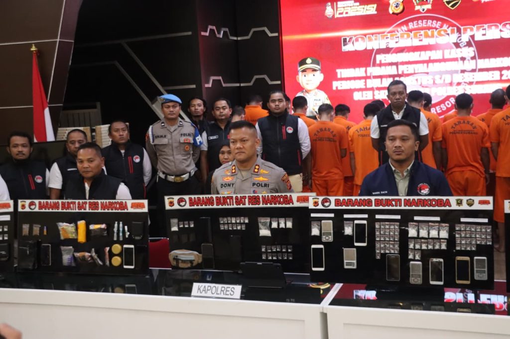Polres Subang Ungkap 25 Kasus Narkoba Selama Periode Agustus – Desember 2025