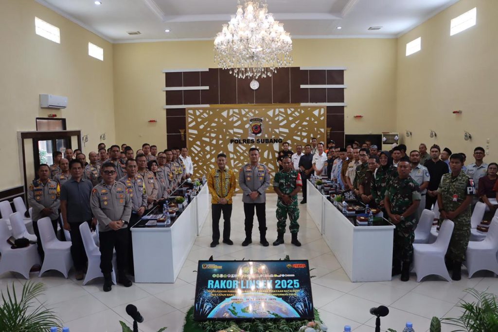 Polres Subang Gelar Rapat Koordinasi Lintas Sektoral Ops Lilin Lodaya 2025, Siap Amankan Natal dan Tahun Baru