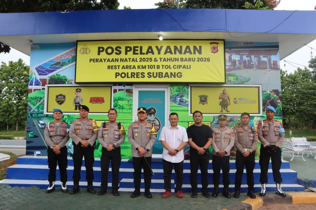 Kapolres Subang Cek Kesiapan Pos Pam dan Pos Yan Ops Lilin Lodaya 2025